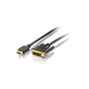 Opremite kabel HDMI - DVI, zlat, 3m