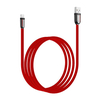 Hoco U74 datový a nabíjecí kabel, červený, 1,2m, vzor šňůrky