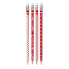 Kores trokutasta HB grafitna olovka s gumicom, crvena i bijela