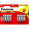 Panasonic Pro Power LR6PPG-8BW AA ceruza 1.5V szupertartós alkáli elemcsomag (8db)