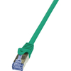 LOGILINK CQ3035S SFTP kábel, Cat6a, LSZH, réz, AWG26, kettős árnyékolású, 1 m, zöld