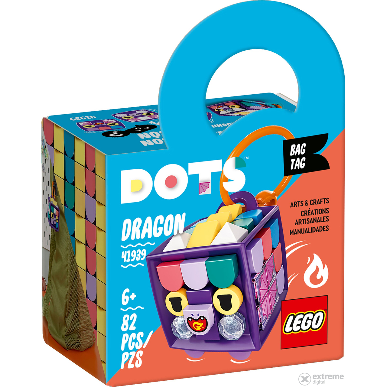 LEGO® DOTS 41939 Ozdoba na tašku - dráček
