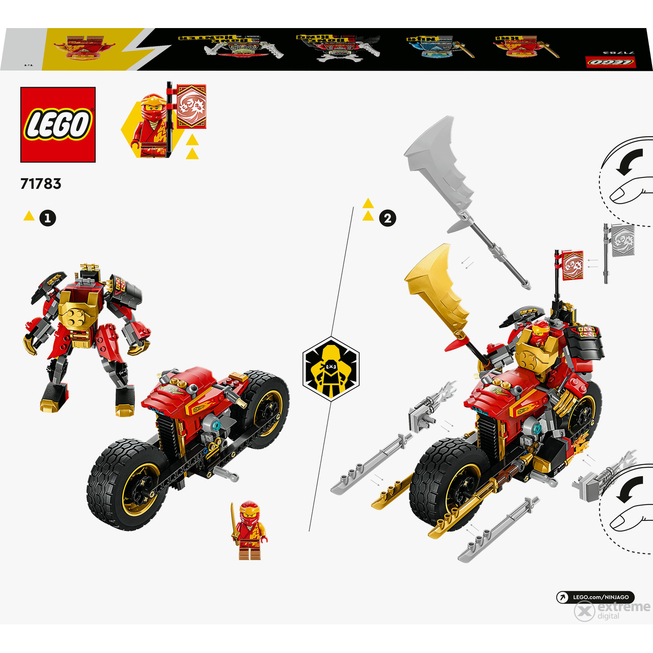 LEGO® Ninjago 71783 Kais Mech-Bike EVO