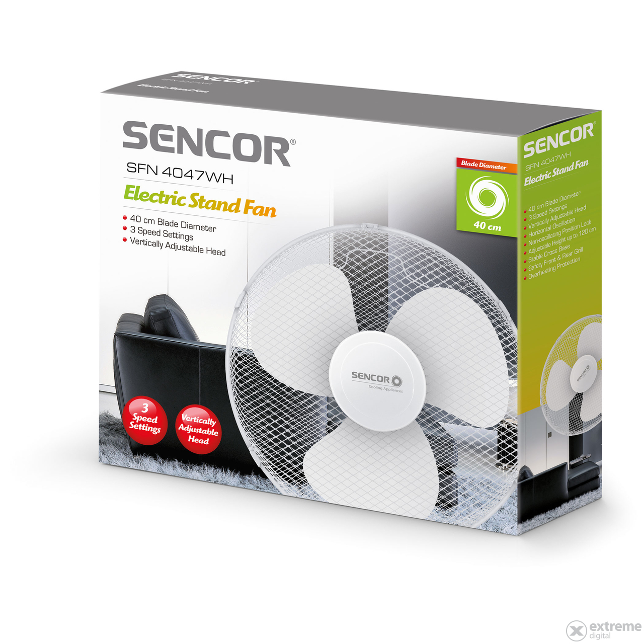 Sencor SFN 4047WH stojeći ventilator