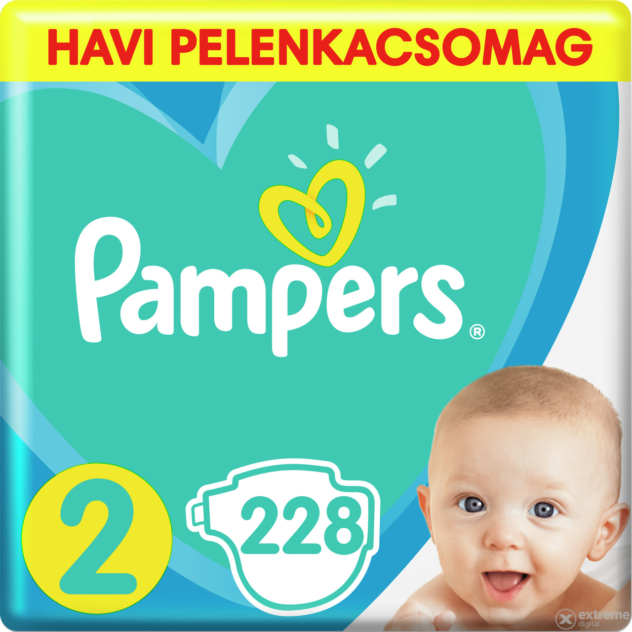 Pampers Active Baby pelene, veličina 2, 228 kom