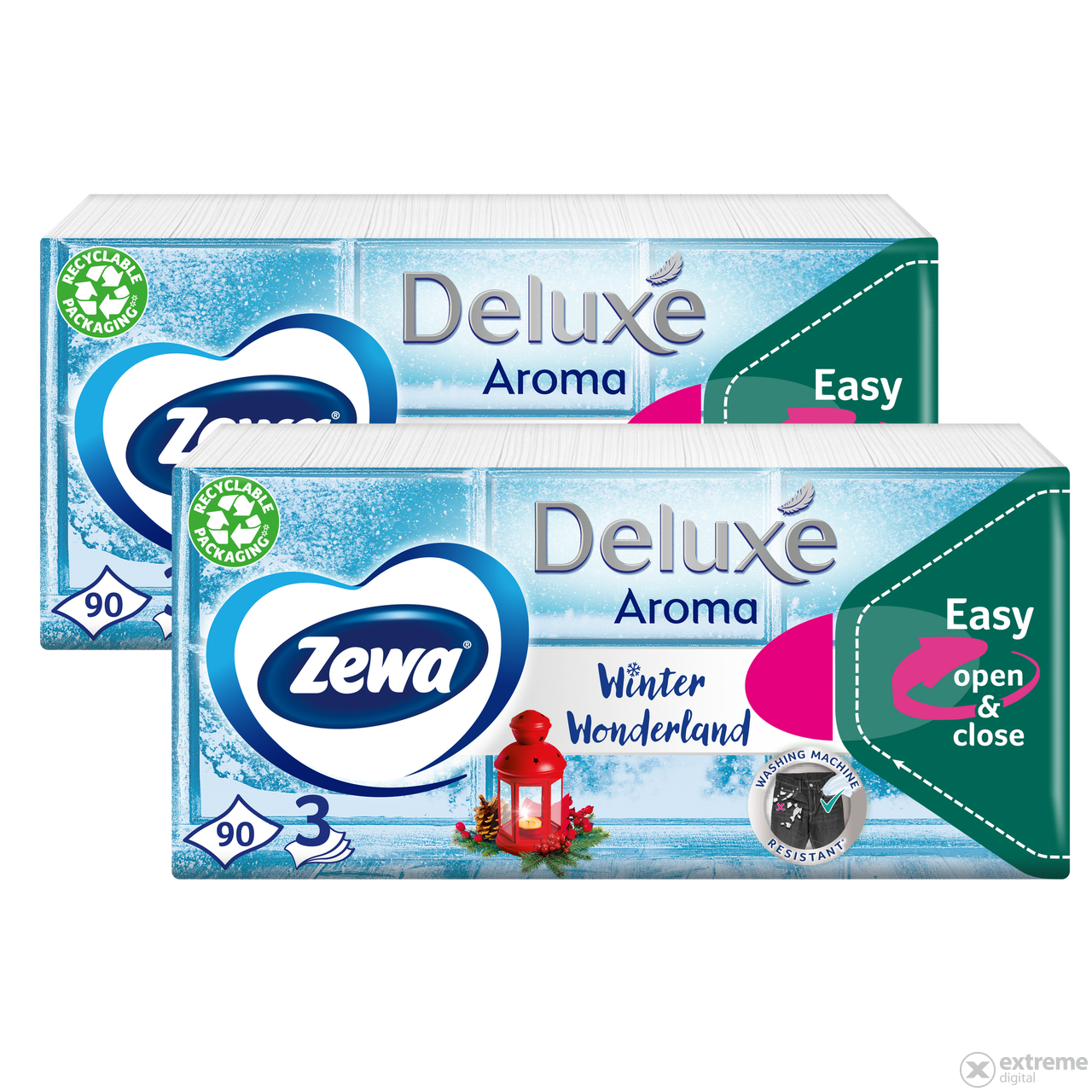 Zewa Deluxe 3 slojne papirne maramice, limited edition, 2x90 kom
