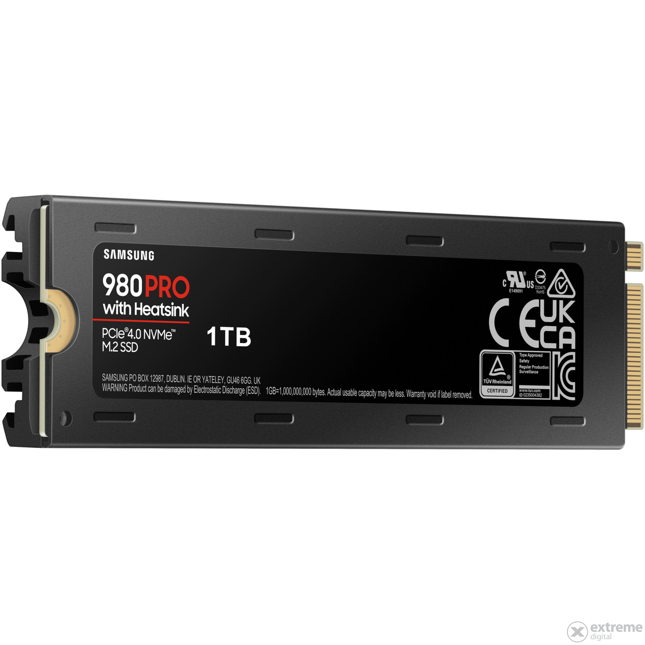 Samsung 980 PRO Heatsink Gen.4 SSD, 1TB, NVMe™, M.2