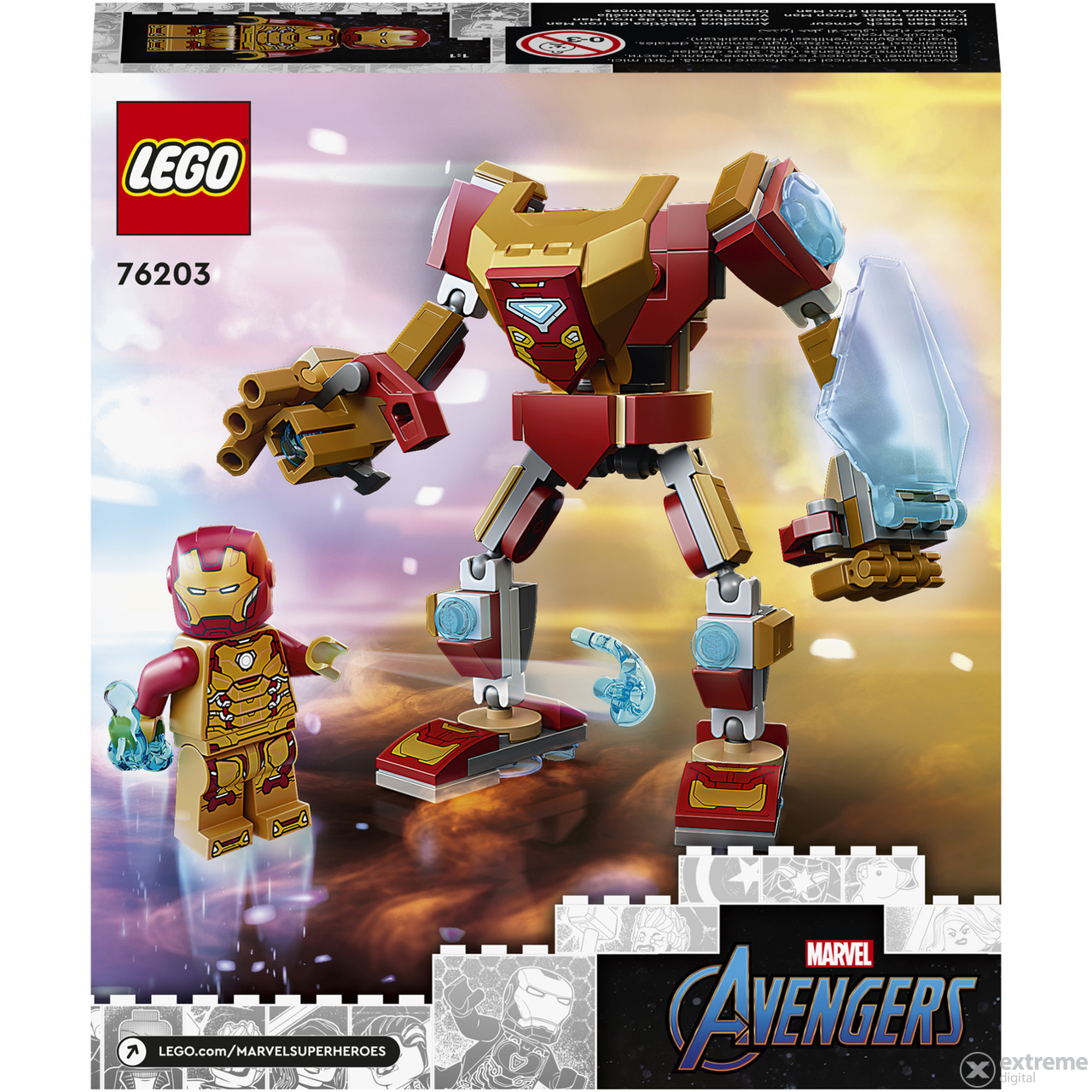 LEGO® Super Heroes 76203 Robotski oklop iron mana