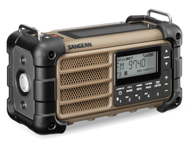 Sangean MMR-99 Desert Tan FM / AM / Bluetooth solárne rádio, hnedé