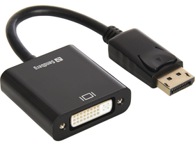 Sandberg DisplayPort 1.1 muški/DVI-D 1.0 ženski adapter, crni