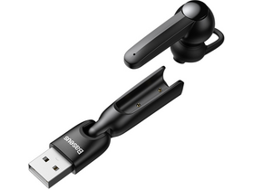 Baseus NGA05-01 Encok Mono Bluetooth slušalke, črna + USB polnilna postaja