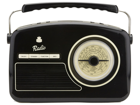 GPO Rydell Nostalgic DAB+ rádiobudík, čierny