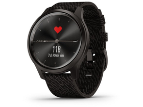 Garmin vívomove Style Fitness Smartwatch, schwarzer Pfeffer/schwarz