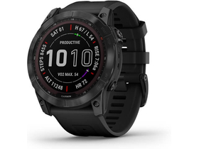 Спортен часовник Garmin Fenix ​​7X Sapphire, черен/черен
