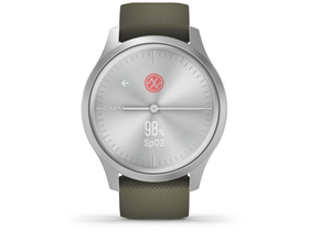 Garmin vívomove Style Fitness Smartwatch, silber/moosgrün