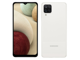 Samsung Galaxy A12 (Exynos) 4GB/128GB Dual SIM (SM-A127) kártyafüggetlen okostelefon, fehér (Android)