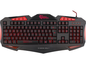 White Shark GK-1621R SHOGUN gamer klávesnice, černá/červená, ENG (0616320534127)