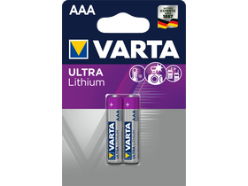 Varta Ultra Lithium AAA mikroelem 2db