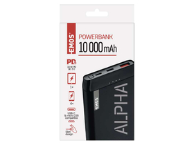 Emos Alpha  10 power bank 10000mAh, crni