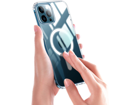 Magnetni silikonski ovitek Cellect Apple iPhone 14 Pro - prozoren