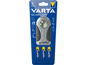 Varta LED SILVER LIGHT + 3AAA Taschenlampe