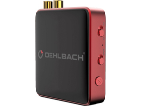 Oehlbach 6053 BTR Evolution 5.0 Bluetooth audio primo-predajnik, crveni