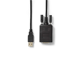 Nedis CCGW60852BK09 USB 2.0 - RS232 kábel 0,9m