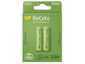 GP ReCyko NiMH tölthető akkumulátor, HR6 (AA) 2700mAh, 2db (B2127)