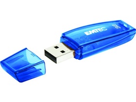 Emtec C410 Color 32GB, USB 2.0 USB-Stick, blau