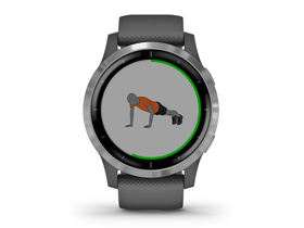 Garmin vívoactive 4 Fitness Smartwatch, grau/silber