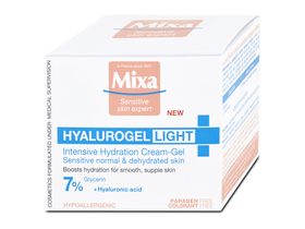 Mixa Hyalurogel Light hydratačný krém na tvár s kyselinou hyalurónovou 50 ml