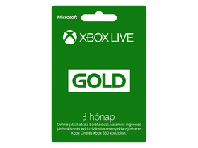 3 hónapos Xbox Live Gold előfizetés