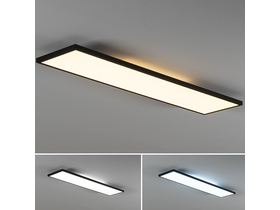Müller Licht izravna / neizravna četvrtasta LED ploča podesiva s normalnim prekidačem, crna, 90x20cm, 26W