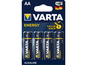 Varta Energy LR6 AA ceruzková alkalická batéria, 4 ks