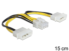 Delock 83410 kabel za napajanje 8 pin EPS - 2x4 pin molex