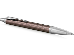 Parker Royal IM Premium guľôčkové pero, hnedé, strieborný clip