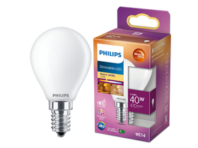 Philips Warm Glow Dim E14 LED žarulja, 4,5W, 470lm, CRI90, 2700-2200K