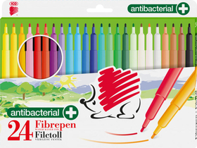 ICO Süni 300 antibakterijski mešani barvni set rostironov d24, 24 kos