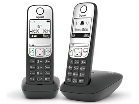 Gigaset ECO A690 DUO bezdrátový (DECT) telefon, černý