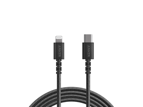 PowerLine Select+ dátový a nabíjací kábel, USB-C Cable with Lightning connector 0,9m, čierny