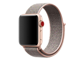 MyBandz Apple Watch remen od fleksibilne tkanine, roza-boja pijeska 42/44 mm