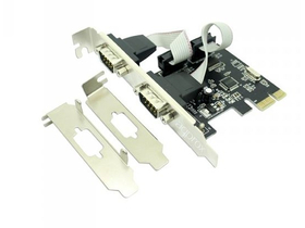 Approx APPPCIE2S 2db Soros port PCI-E kártya (Low Profile hátlap a csomagban)