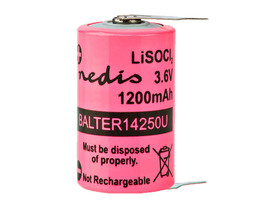 Nedis ER14250 lítium-klorid akkumulátor, 3,6 V, 1200 mAh