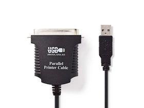 Nedis CCGP60880BK20 USB-A centronics kábel pre tlačiareň, 2m