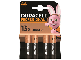 Duracell Professional AA elem, 4 db
