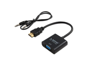 Savio CL-23/B HDMI (M) – VGA Adapter