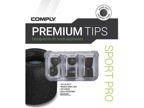 Comply Sport Pro črne slušalke iz spominske pene
