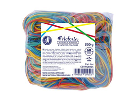 Victoria hrubé gumy, 60x2 mm, 0,5 kg, rôzne farby