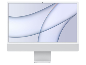 Apple iMac 24" Computer, Retina 4.5K, Apple M1 Chip, 8-Kern-CPU, 8-Kern-GPU, 512 GB, Silber