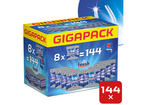 Finish Quantum GigaPack Geschirrspüler-Tablettenpackung, 144 Stück